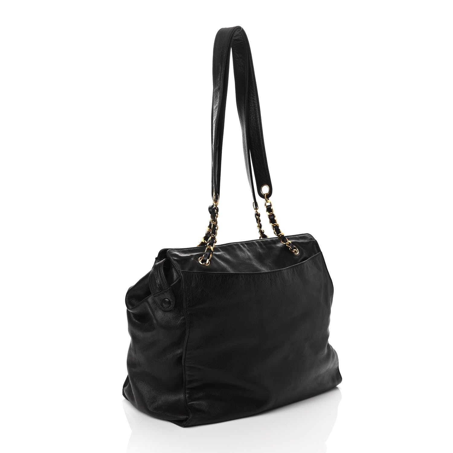 Chanel Lambskin CC Shoulder Bag Black 3 of 10