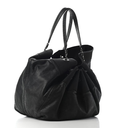 Chanel Iridescent Calfskin Large Stretch Spirit Cabas Black 3 of 10