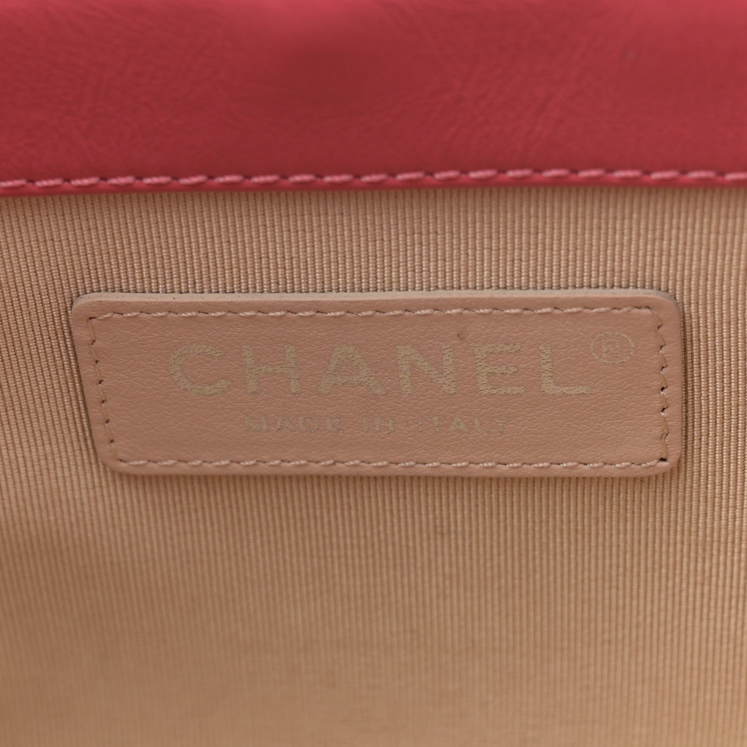 Chanel Calfskin Raffia Small Take Away Vanity Case Bag Pink Beige 6 of 10