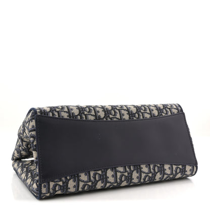 Christian Dior Oblique Small Bow Shopping Tote Blue Multicolor 4 of 13