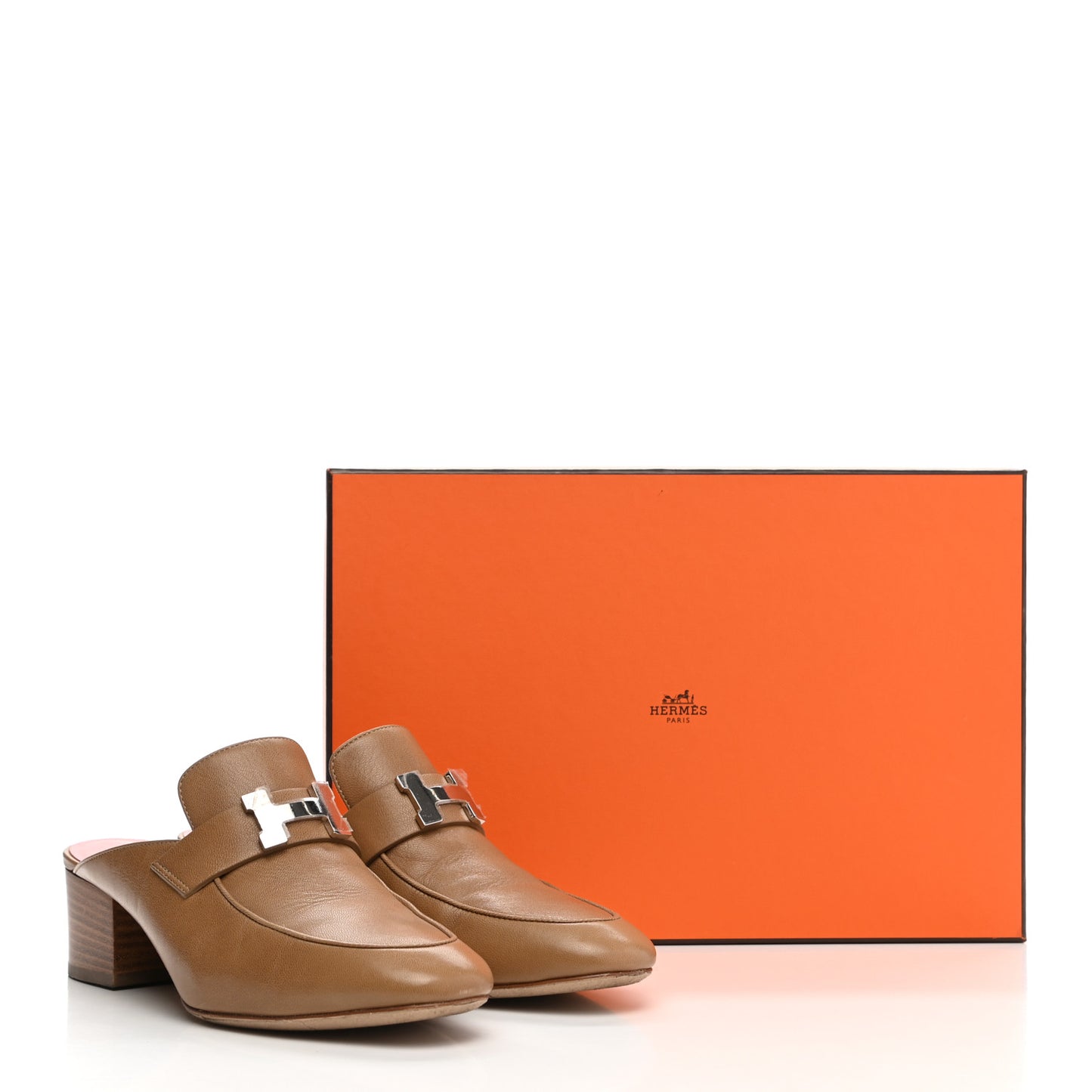 Goatskin Paradis Mules 36 Taupe