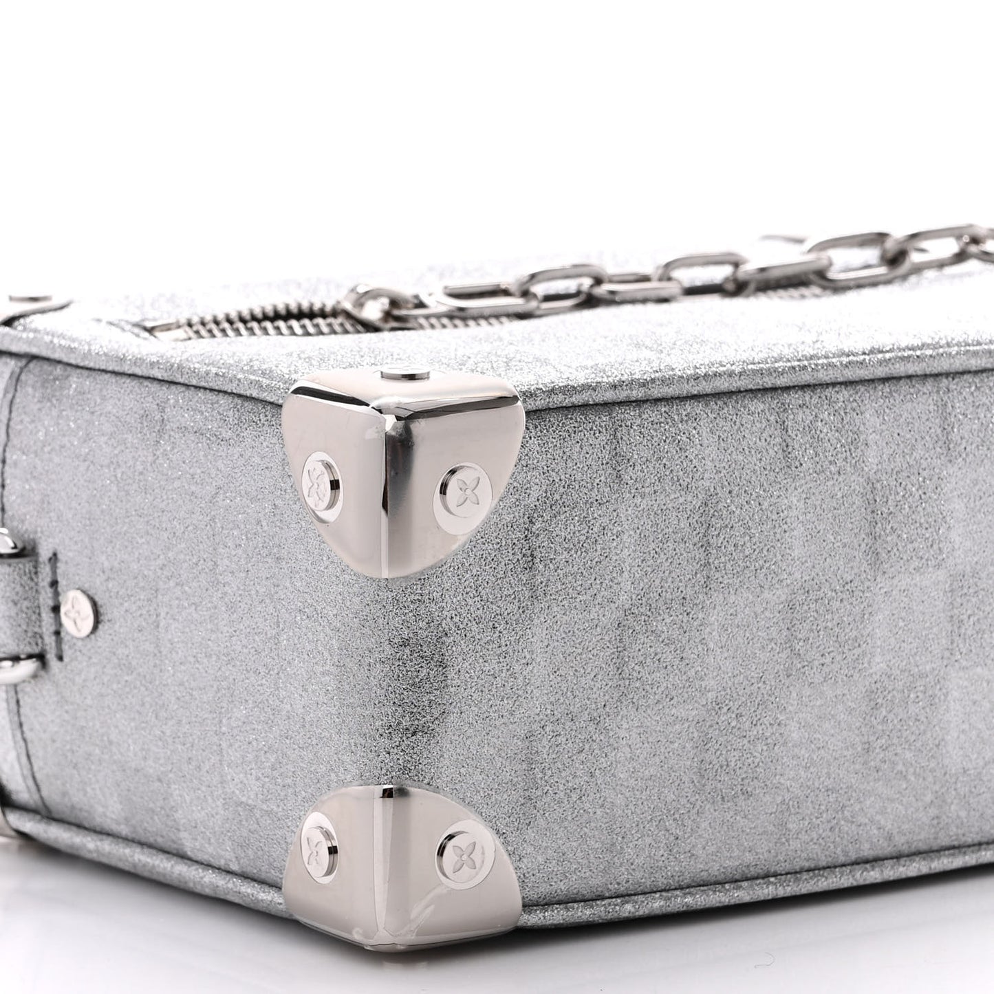 Damier Glitter Mini Soft Trunk Silver