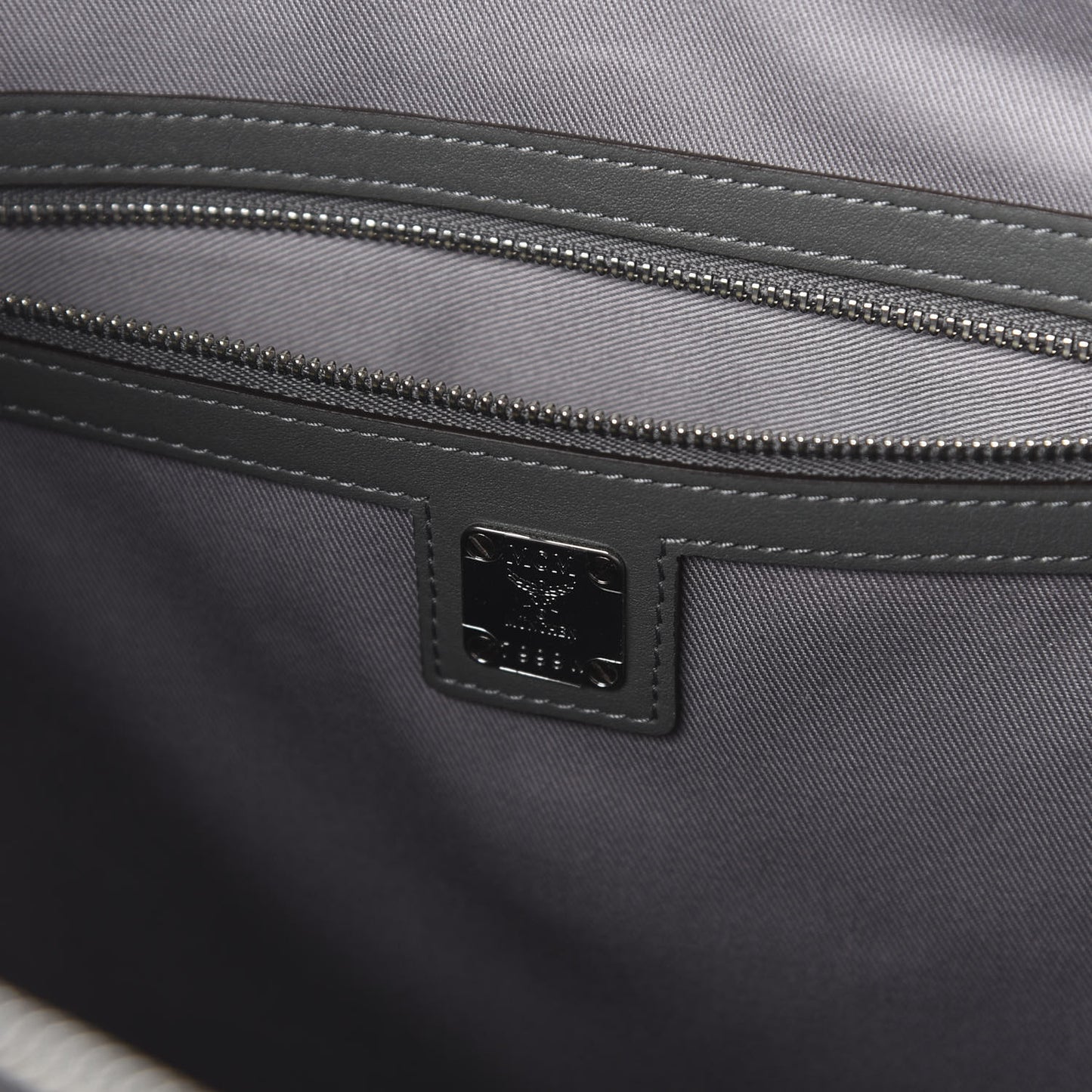 Calfskin Ottomar Monogram Medium Klara Top Zip Tote Charcoal