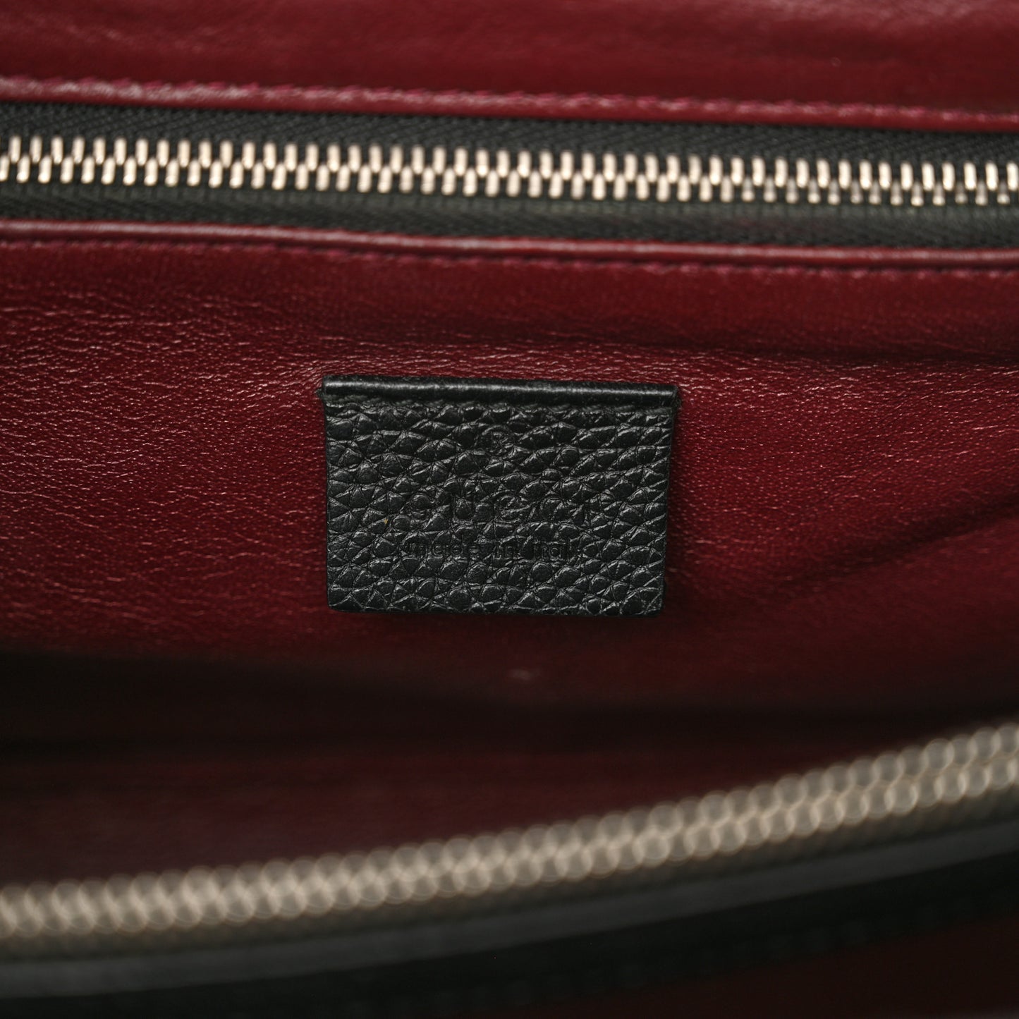 Grainy Calfskin Small Zumi Top Handle Bag Black