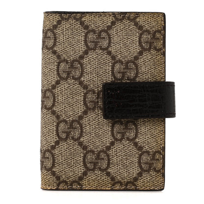 Gucci Monogram GG Plus Avel Card Holder Wallet Beige Ebony Cocoa 1 of 9