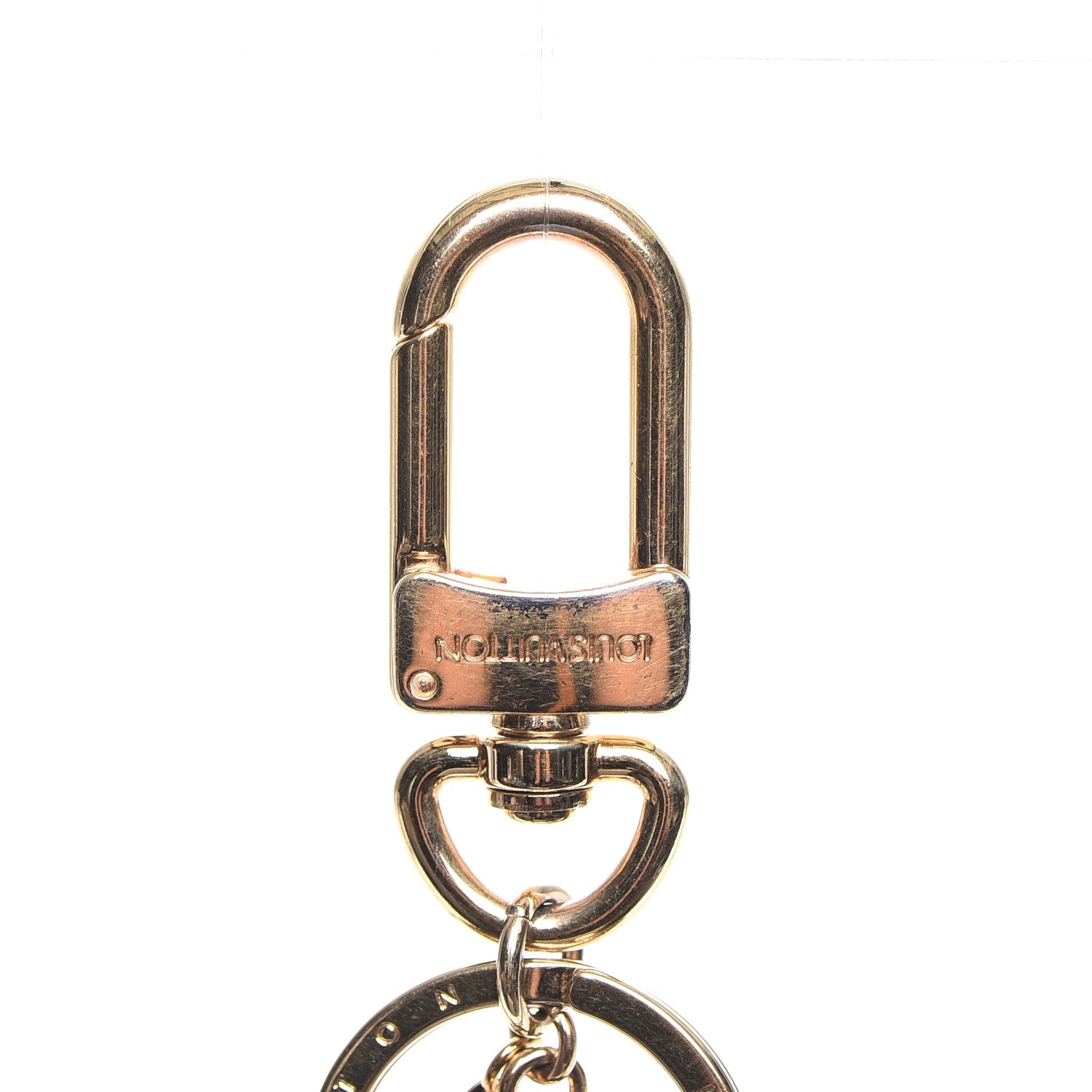 Louis Vuitton LV Facettes Bag Charm Key Holder Gold 3 of 6