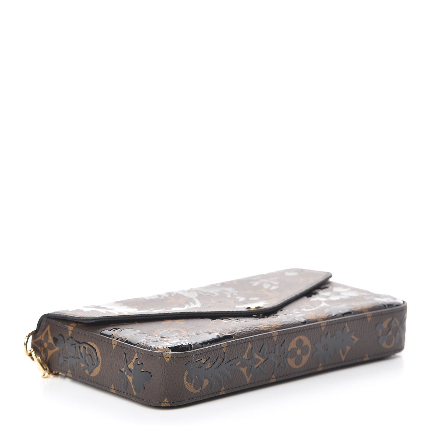 Monogram Blossom Pochette Felicie Chain Wallet Black
