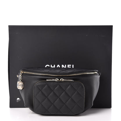 Chanel Caviar Quilted Business Affinity Waist Belt Bag Black 11 of 11