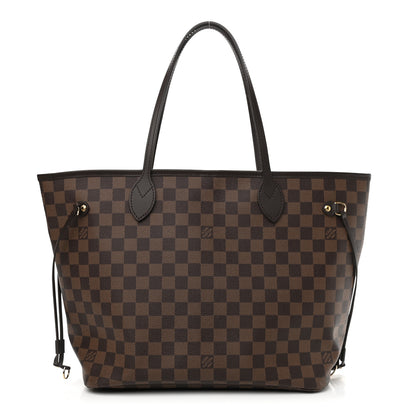 Louis Vuitton Damier Ebene Neo Neverfull MM Rose Ballerine 1 of 10
