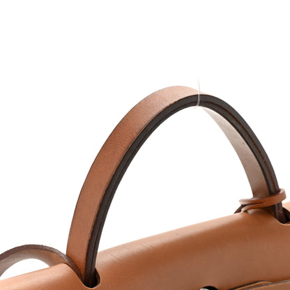 Hermes Vache Hunter Toile Herbag Zip 31 PM Fauve Cassis 13 of 18