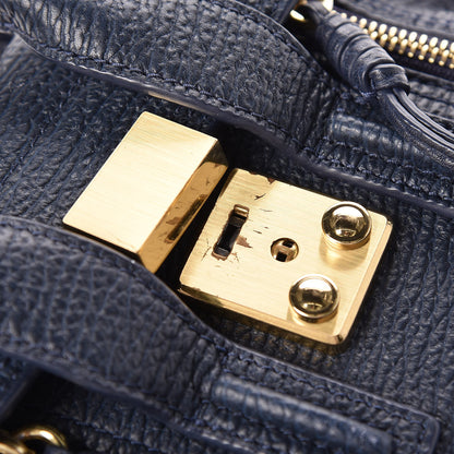 3.1 Phillip Lim 3.1 Textured Calfskin Nano Pashli Satchel Ink 10 of 10