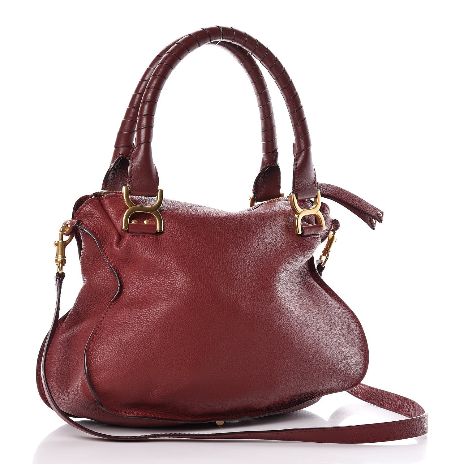 Chloe Calfskin Medium Marcie Satchel Cocoa 3 of 11