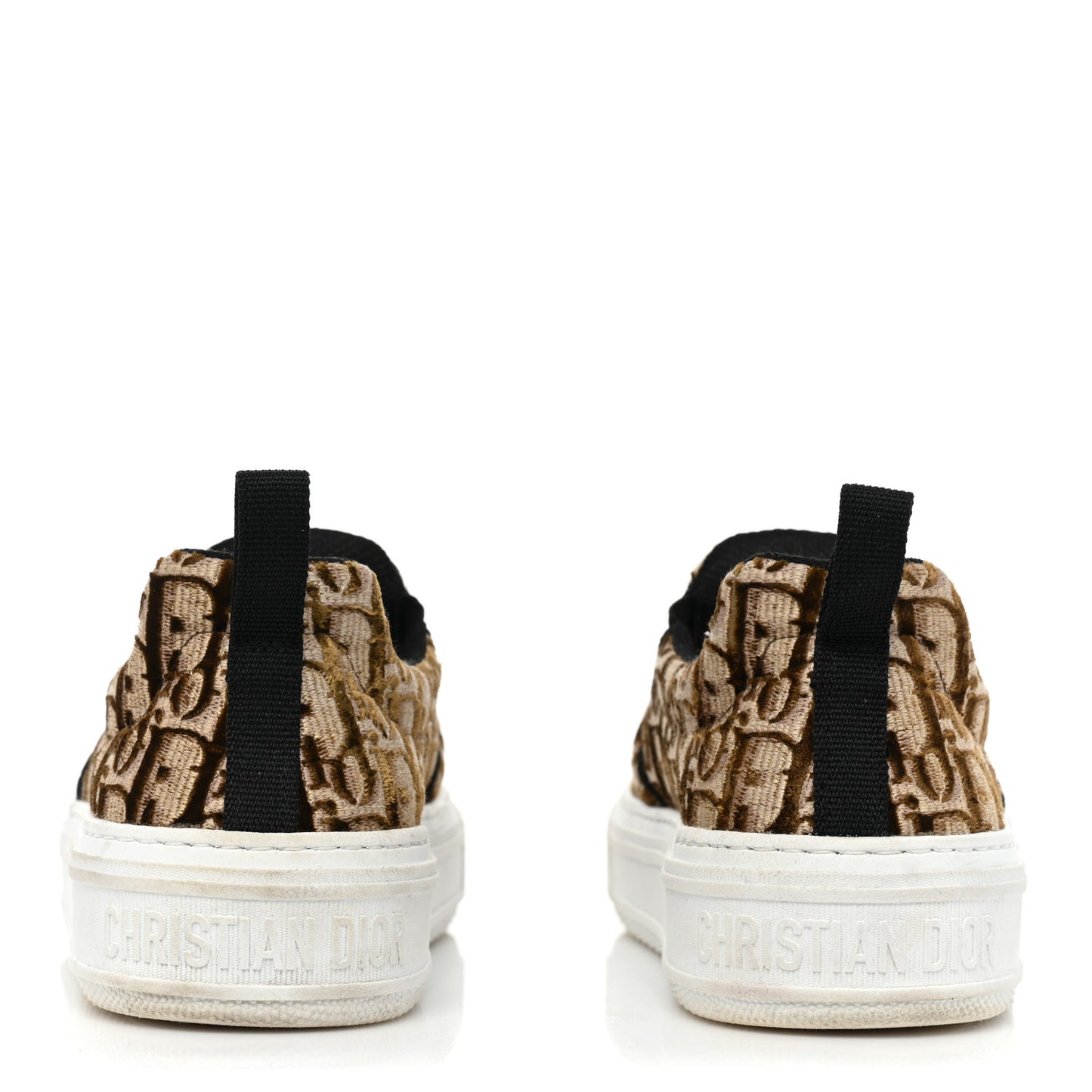 Velvet Oblique Womens Solar Slip On Sneakers 38 Bronze