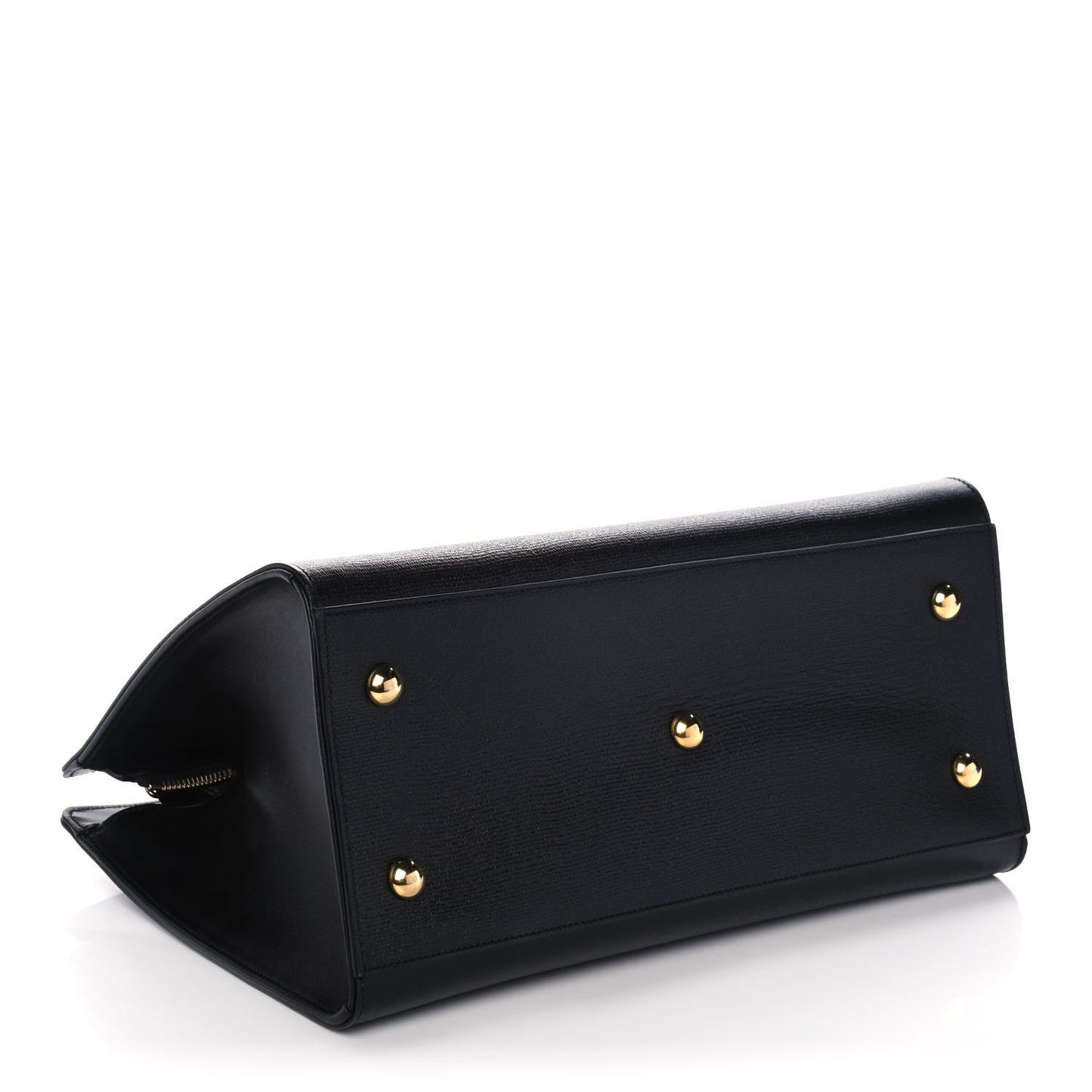 Textured Calfskin Medium Classic Y Cabas Black