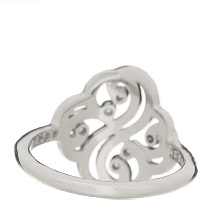 Tiffany Platinum Diamond Enchant Double Heart Ring 58 8.25 3 of 5