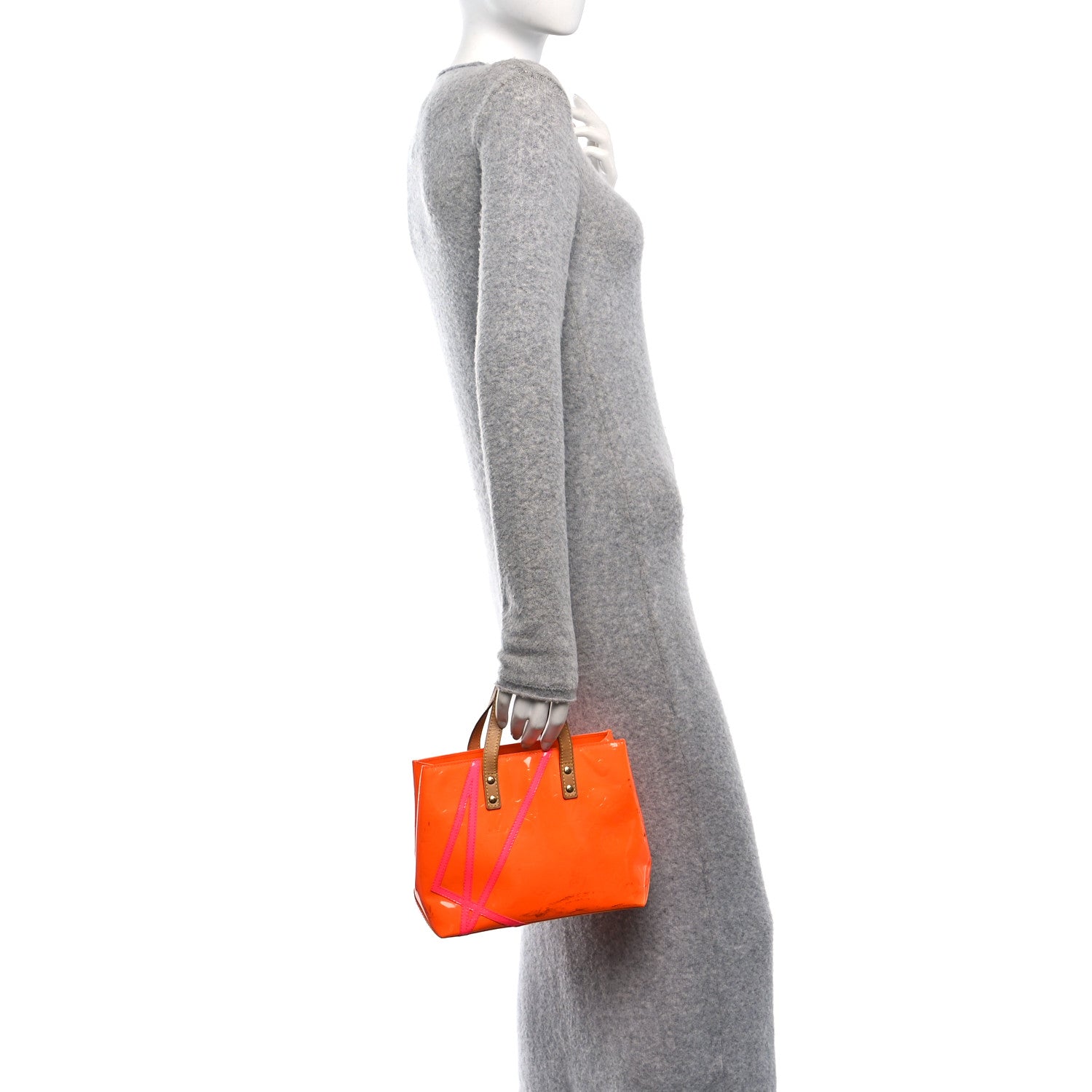 Louis Vuitton Vernis Fluo Reade PM Orange 2 of 10