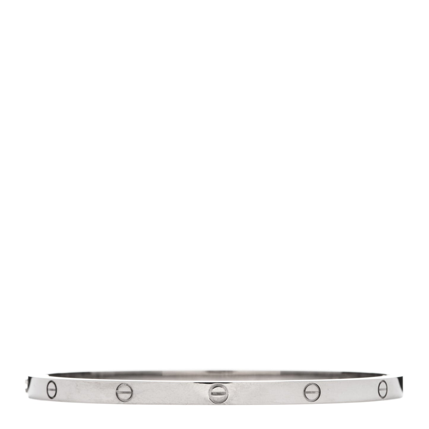 18K White Gold Small LOVE Bracelet 17