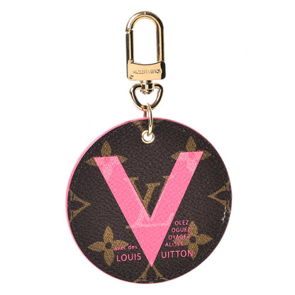 Louis Vuitton Monogram Illustre V Bag Charm Key Ring Grenade 1 of 7