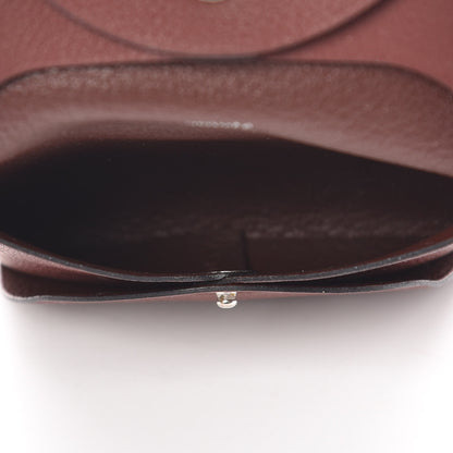 Hermes Swift Bastia Coin Purse Rouge H Havane 5 of 8