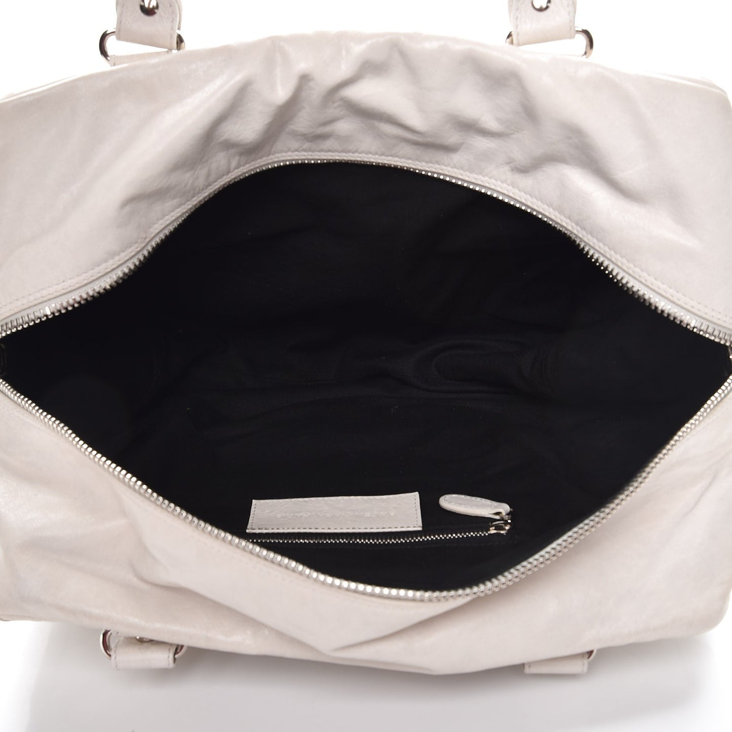 Chevre Quilted Matelasse MM White
