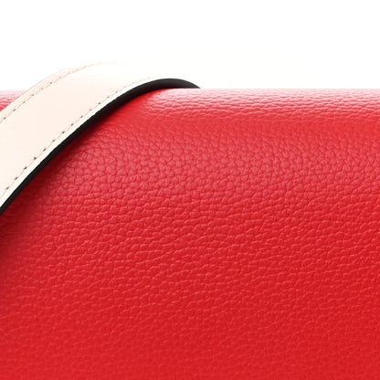 MCM Visetos Calfskin Small Patricia Crossbody Bag Cognac Ruby Red 10 of 13