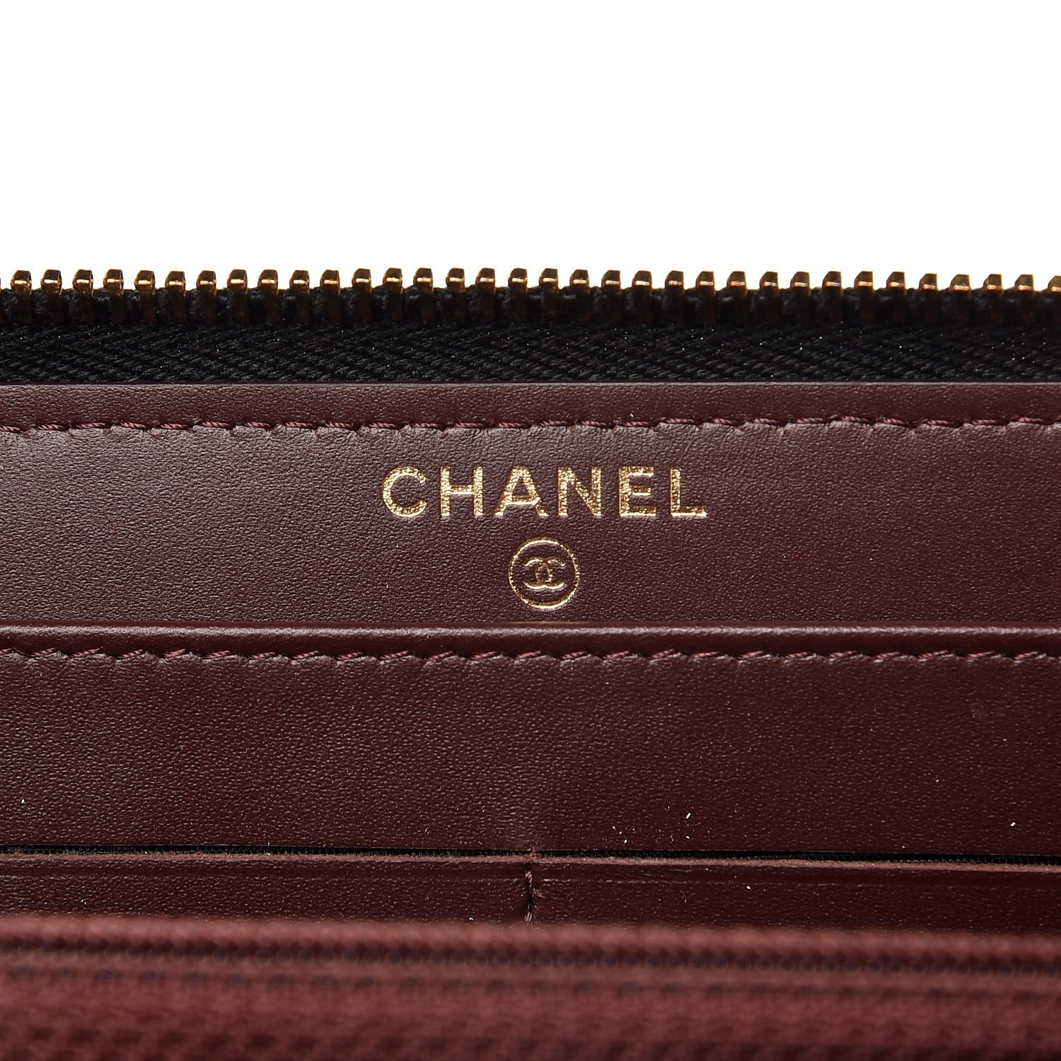 Chanel Caviar Quilted Large Gusset Zip Around Wallet Black 6 of 9