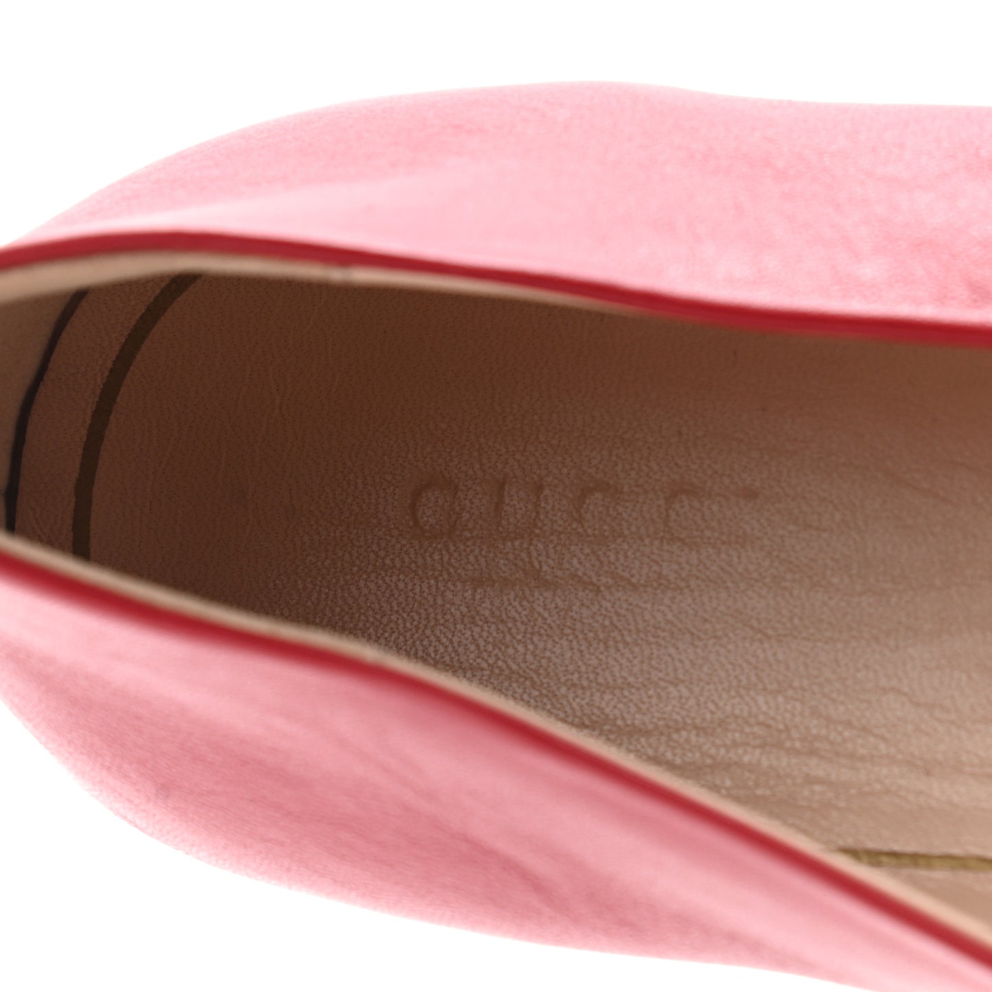 Calfskin Bayadere Bee Ballerina Flats 39 Hibiscus Red