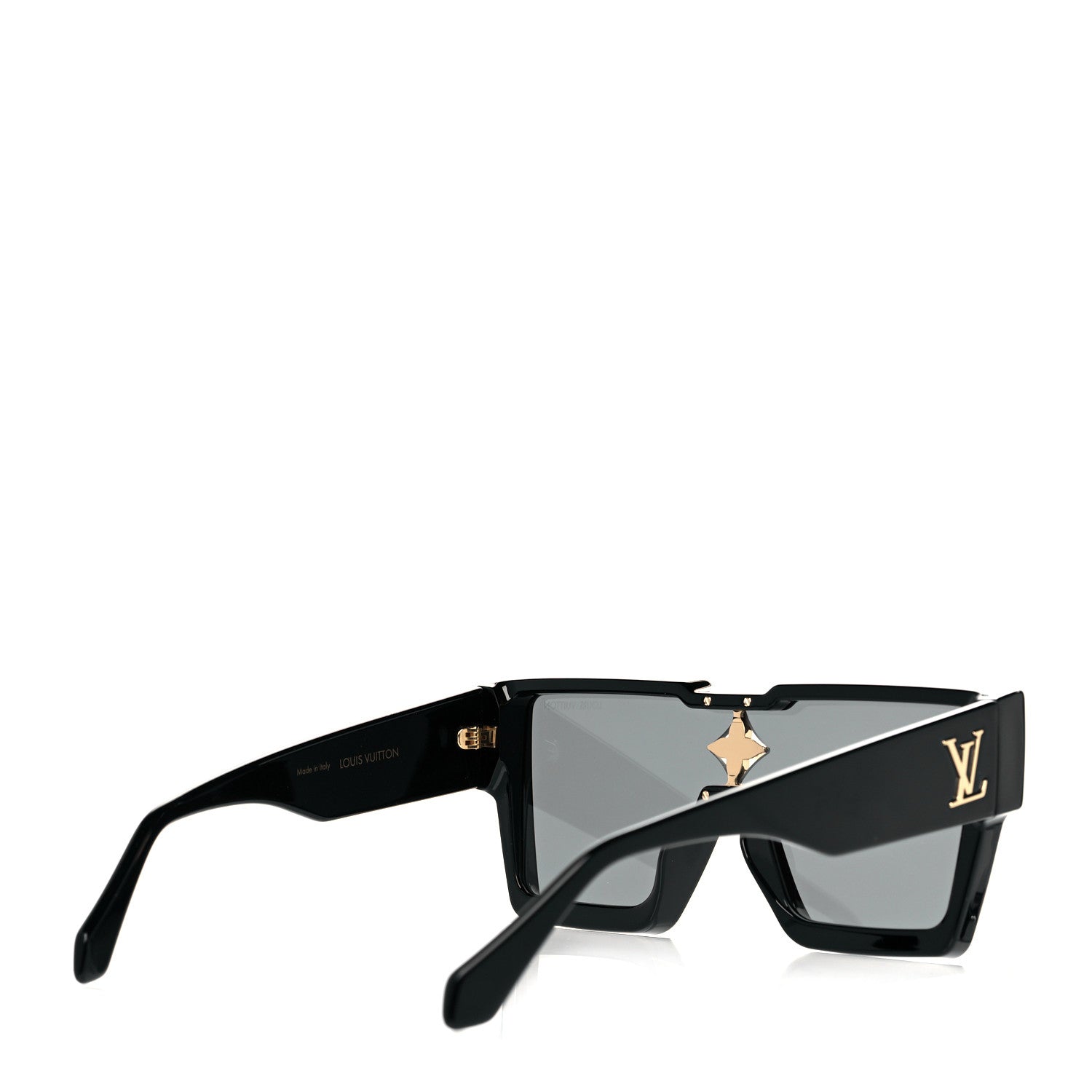 Louis Vuitton Acetate Swarovski Crystal Cyclone Sunglasses Z1578W Black 3 of 7