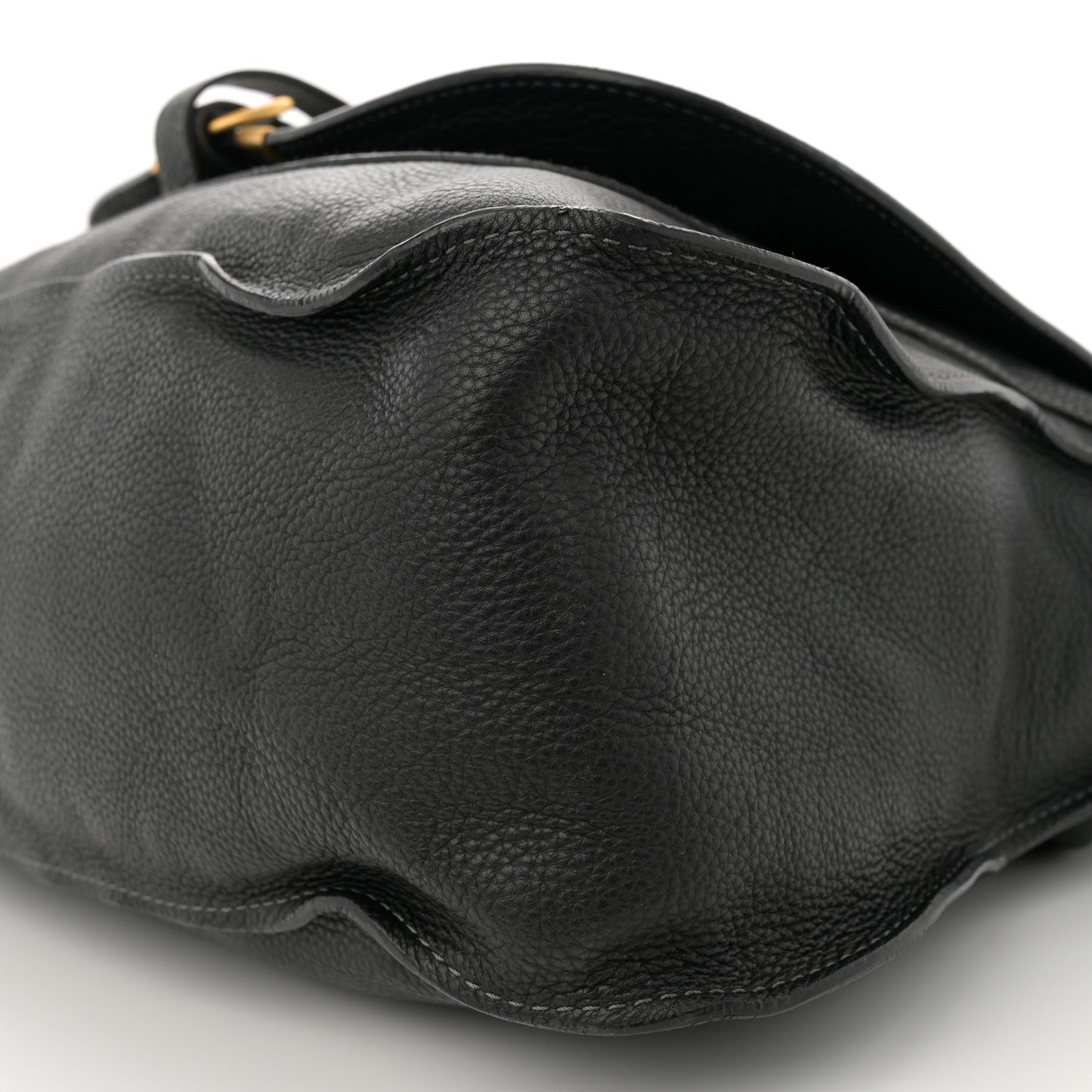 Calfskin Medium Marcie Satchel Black
