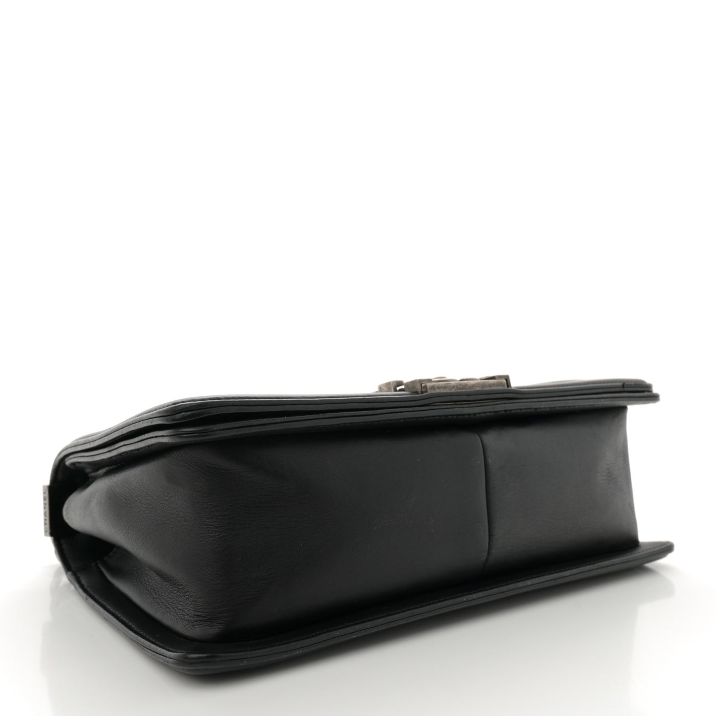 Calfskin Quilted Medium Boy Flap Black