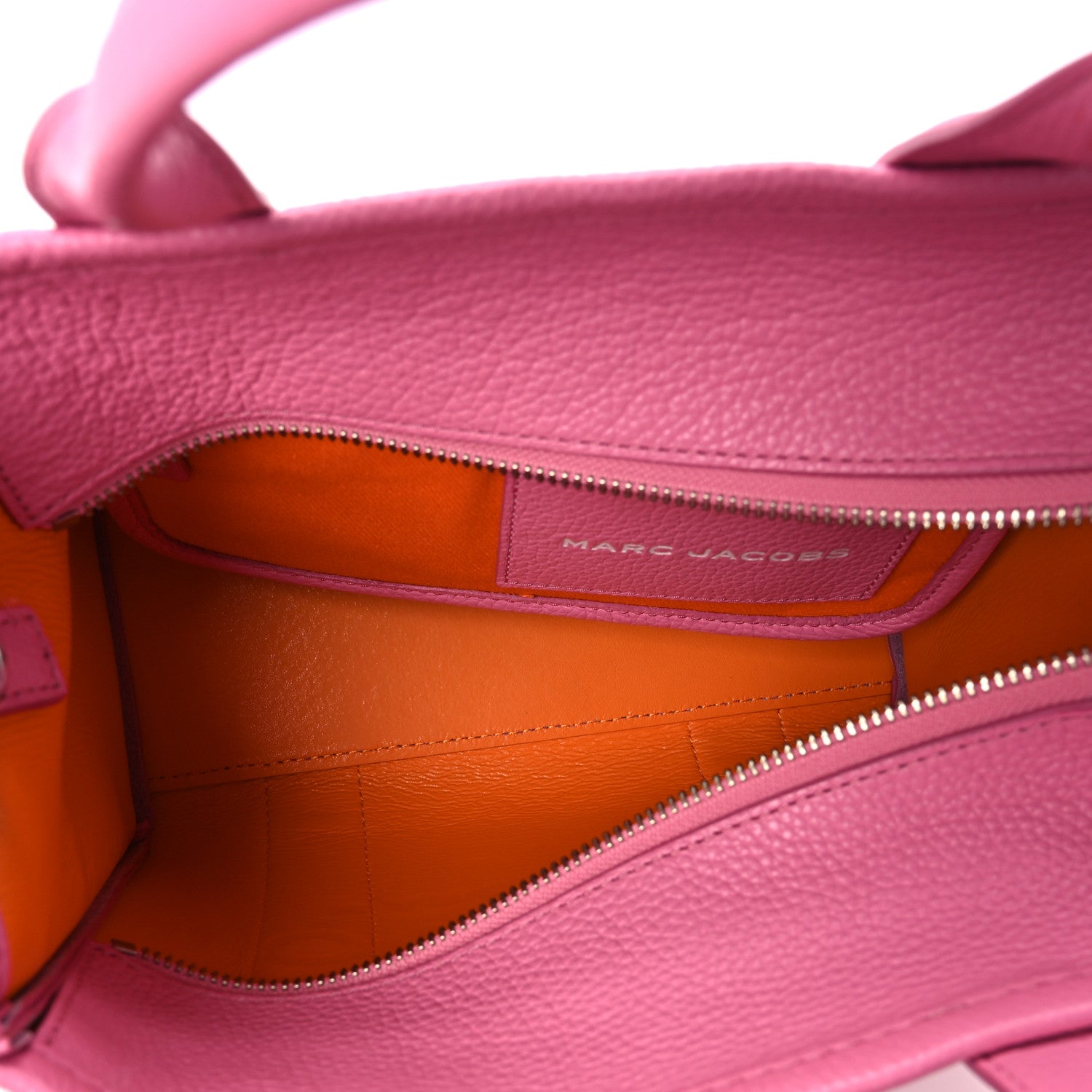 Marc Jacobs Grained Calfskin Small The Tote Bag Candy Pink 5 of 12