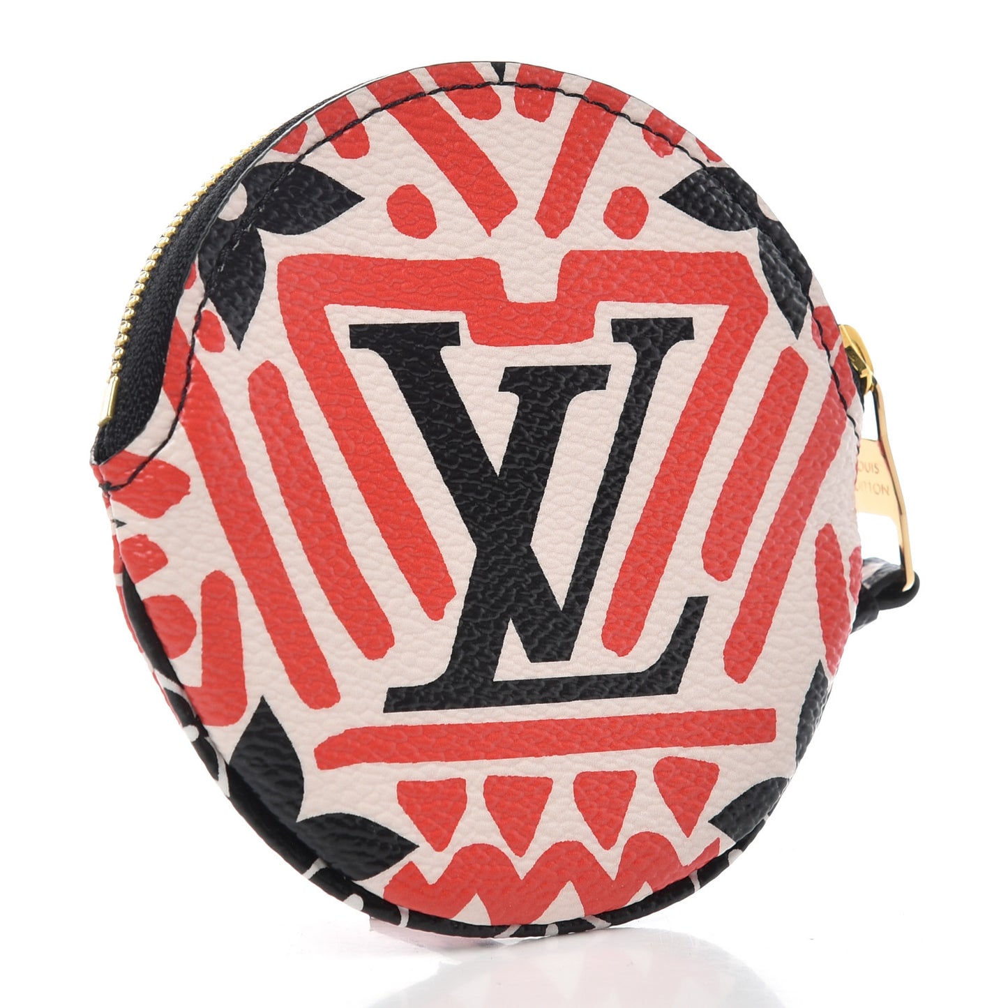 Monogram Giant Crafty Round Coin Purse Creme Rouge