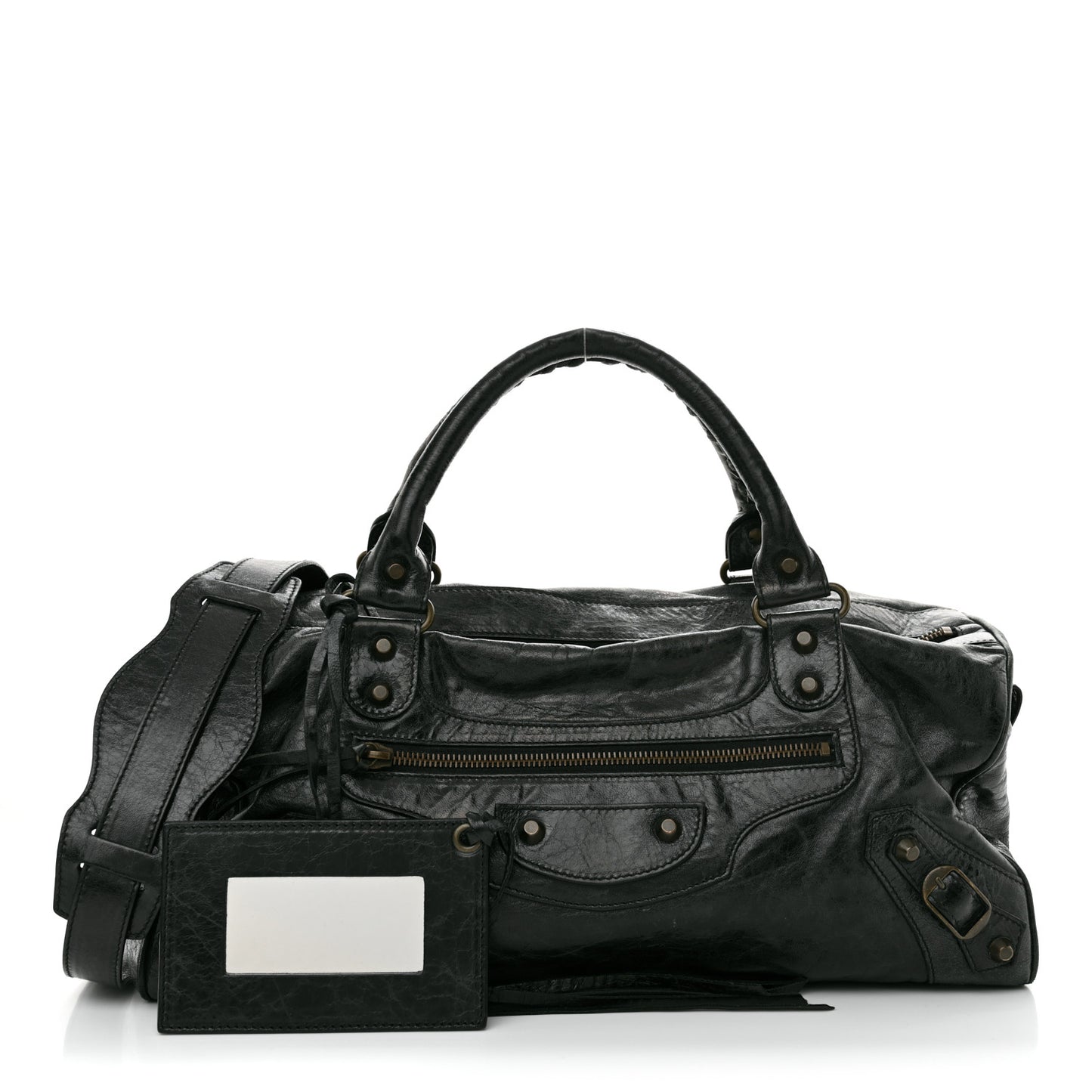Agneau Classic Hardware Twiggy Black
