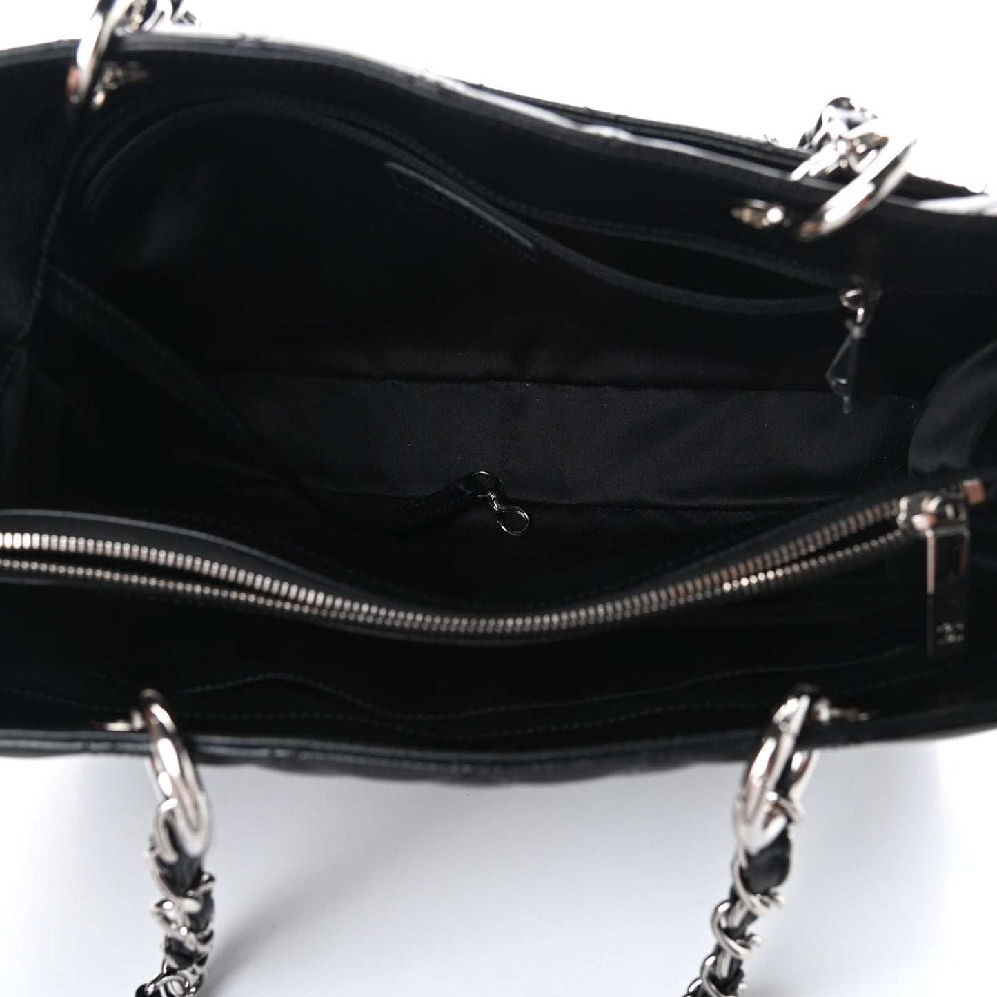 Caviar Quilted Grand Shopping Tote GST Black