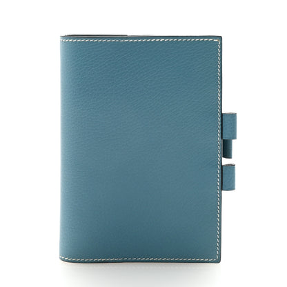 Hermes Veau Rodeo Globe Trotter Agenda Cover PM Blue Jean 1 of 7