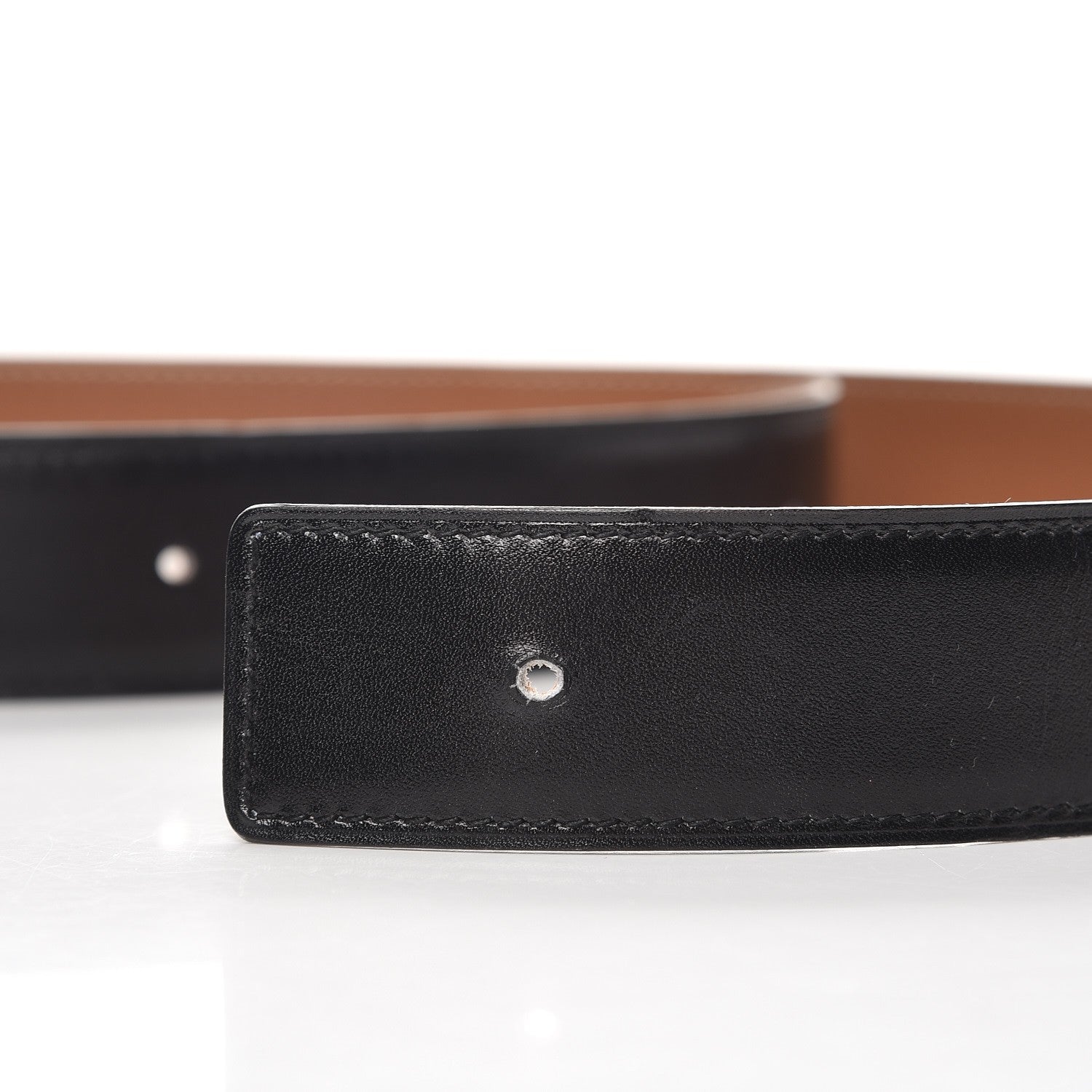 Hermes Box Togo 32mm H Belt 90 Black Gold 7 of 10