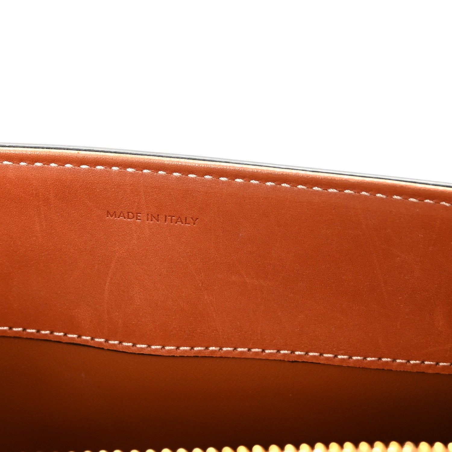 Celine Satinated Calfskin Small 16 Top Handle Bag Tan 7 of 11