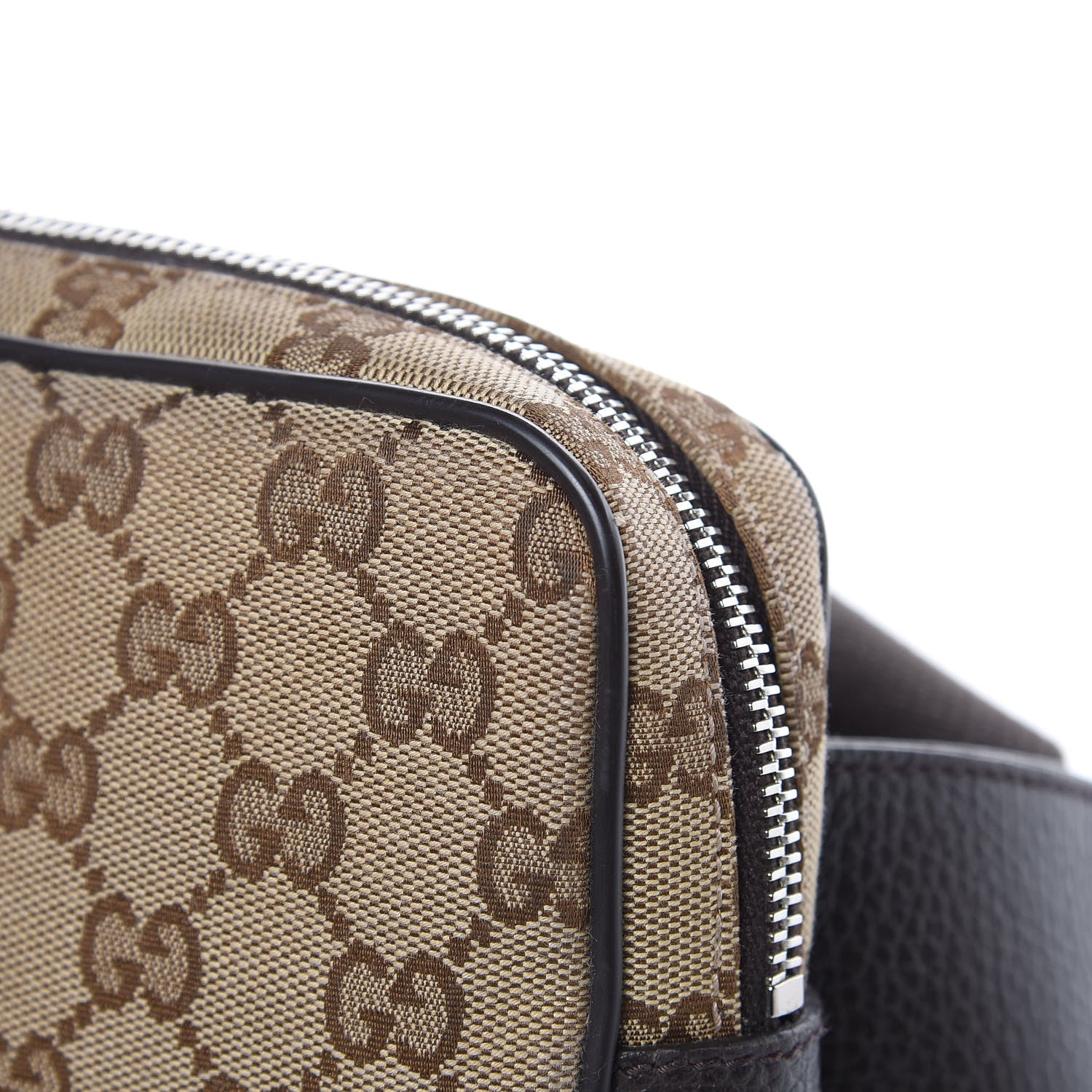 Gucci Monogram Belt Bag Dark Brown 10 of 11