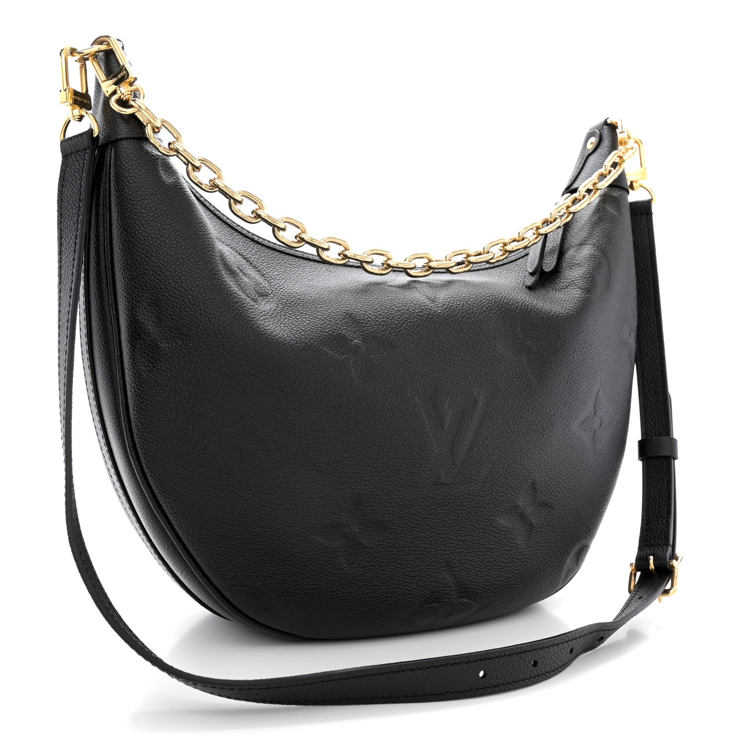 Louis Vuitton Empreinte Monogram Giant Loop Hobo Black 4 of 11
