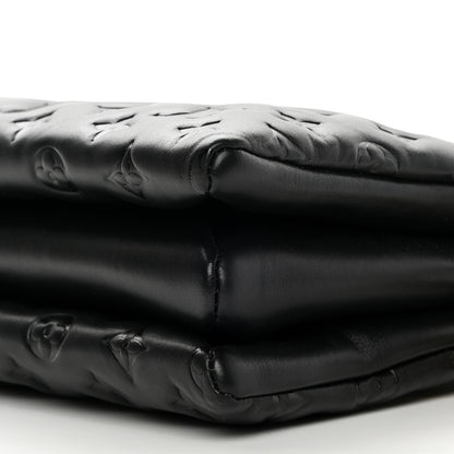 Louis Vuitton Lambskin Embossed Monogram Coussin PM Black 11 of 11