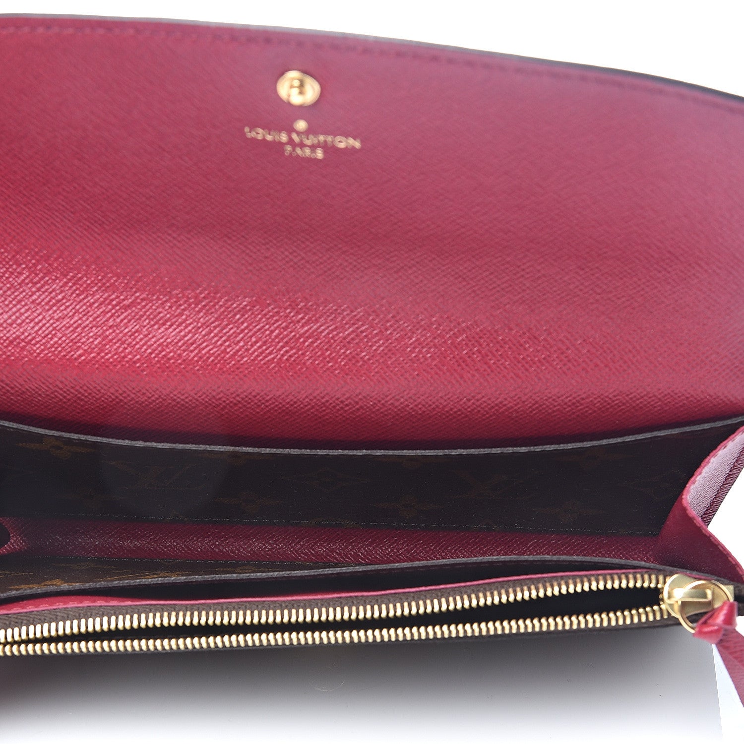 Louis Vuitton Monogram Emilie Wallet Fuchsia 4 of 5