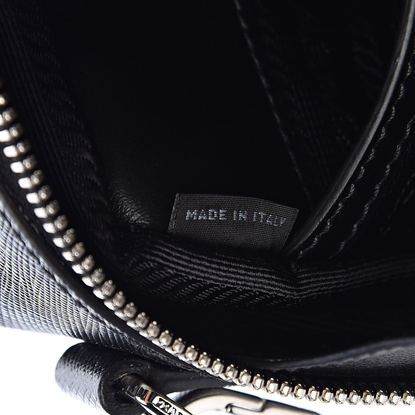 Saffiano Travel Small Brique Crossbody Bag Black