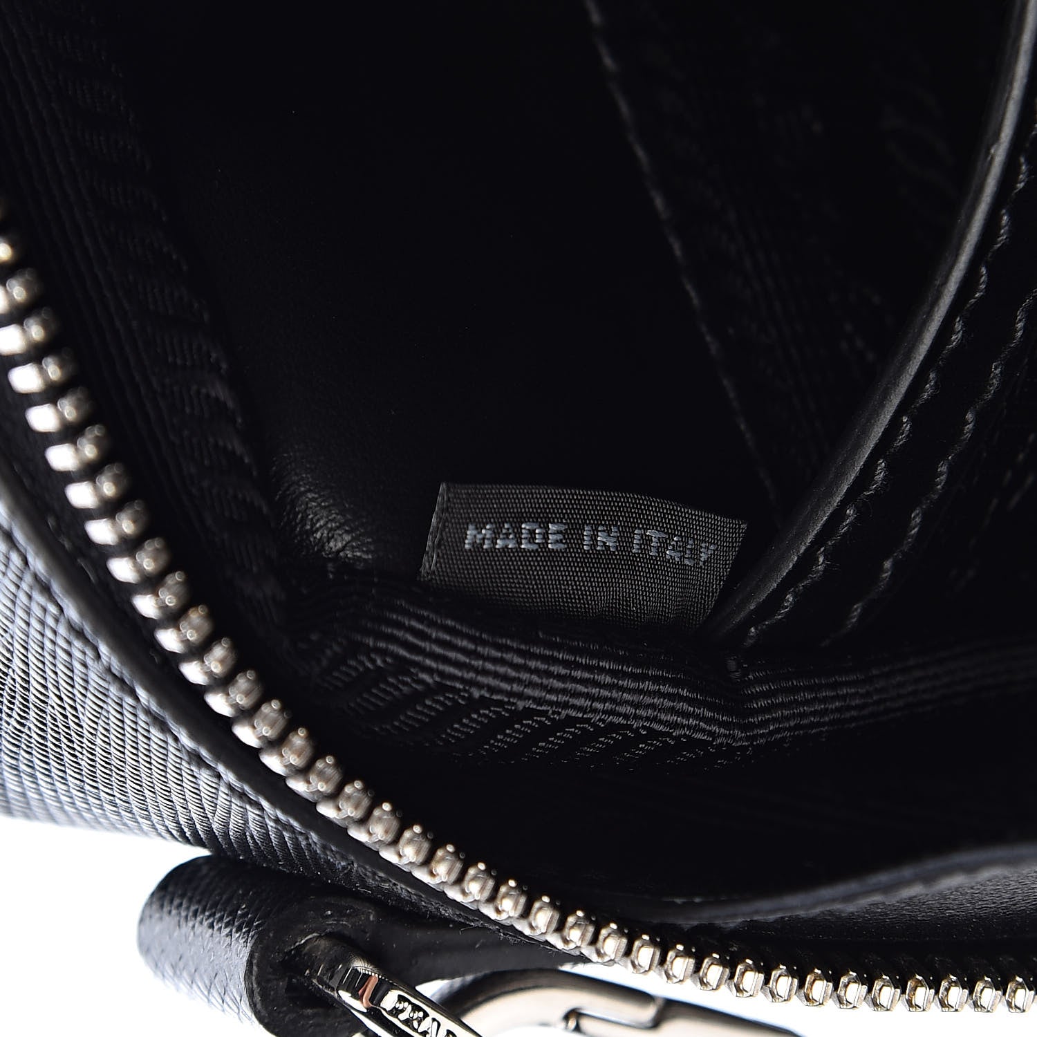 Prada Saffiano Travel Small Brique Crossbody Bag Black 7 of 11