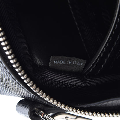 Prada Saffiano Travel Small Brique Crossbody Bag Black 7 of 11