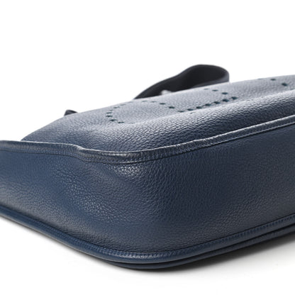 Hermes Taurillon Clemence Evelyne III GM Bleu Abysse 6 of 9