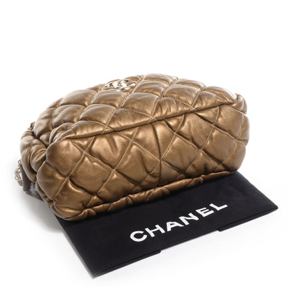 Chanel Metallic Lambskin Bubble Quilt Camera Case Bronze 4 of 6