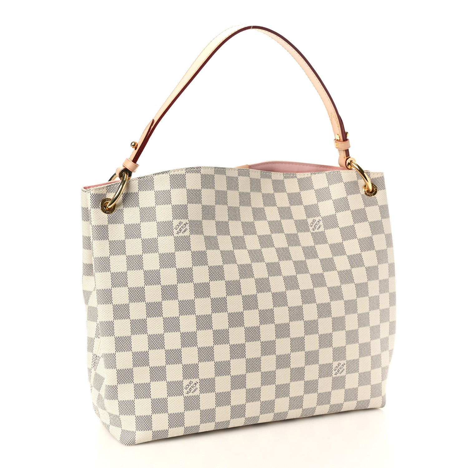 Louis Vuitton Damier Azur Graceful PM Rose Ballerine 2 of 10