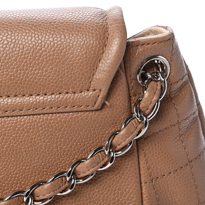 Chanel Caviar Large Half Moon Flap Dark Beige 17 of 18