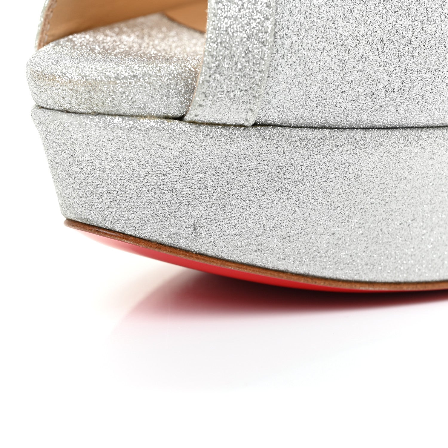Christian Louboutin Mini Glitter Cathy 150 Pumps 39 Silver 12 of 18