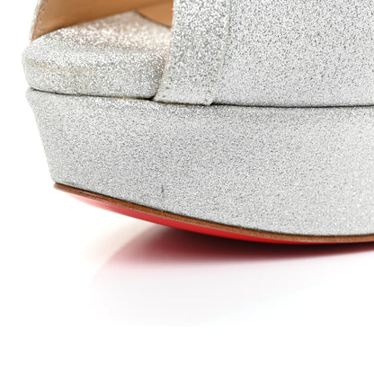 Christian Louboutin Mini Glitter Cathy 150 Pumps 39 Silver 12 of 18